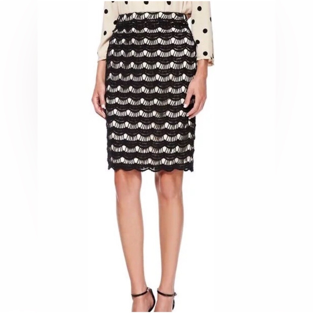 Kate Spade New York woman Skirt - Black/Cream Size 4, EUC